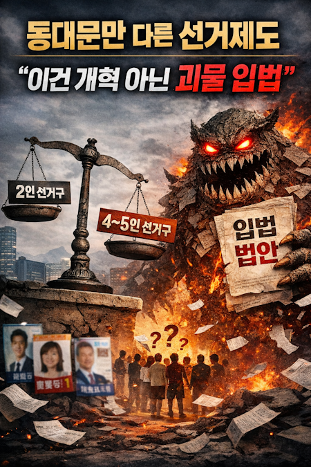동대문만 다른 선거제도…“이건 개혁 아닌 괴물 입법” 기사 이미지