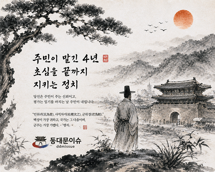 주민이 맡긴 4년…초심을 끝까지 지키는 정치가 되길
