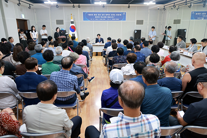 최동민 구청장, 휘경1동 현안 주민과 해법 찾다