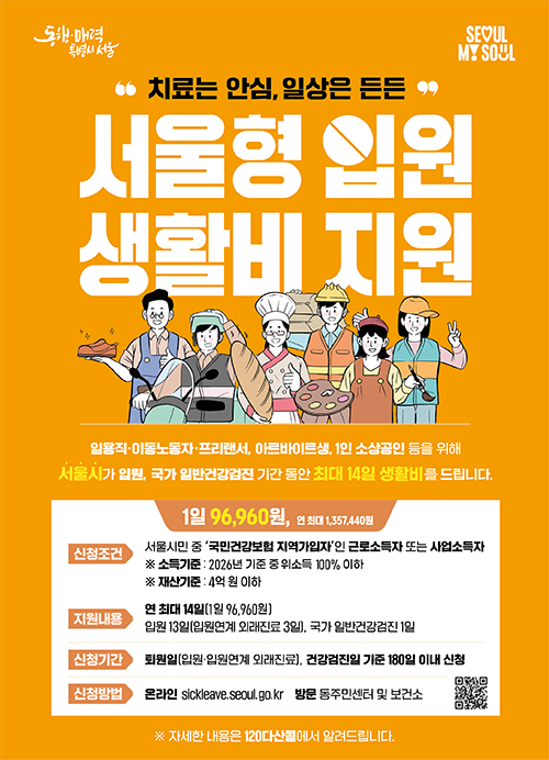 아파도 쉬기 어려운 자영업자…서울 입원 생활비 지원 증가